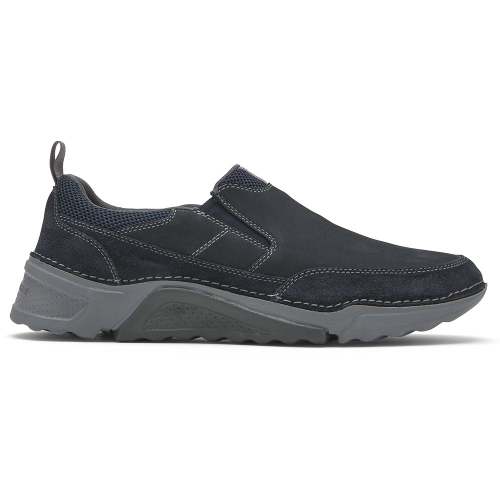 Pantofi De Mers Barbati Rockport Rocsports Slip-On Bleumarin - Romania 8493-MRUBN